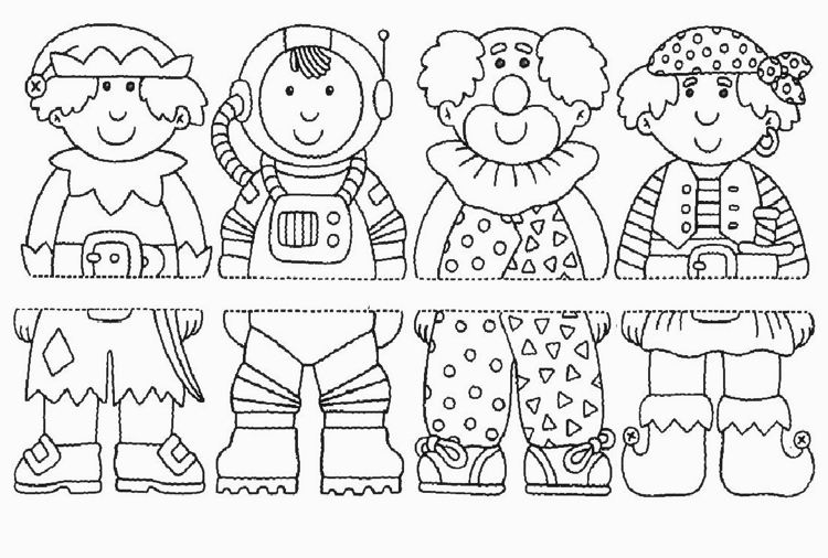 Costume de carnaval Idei de colorat pentru copii