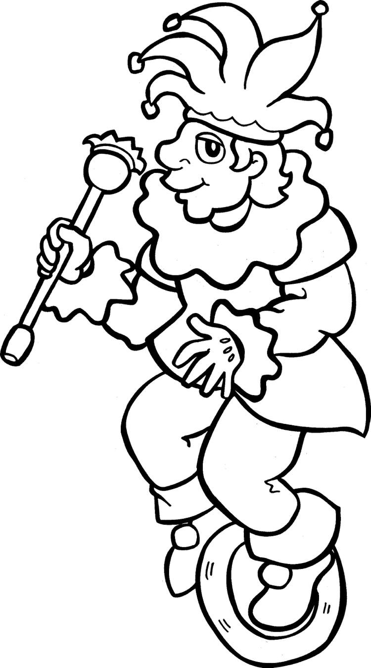 Imagini de carnaval prost pentru colorat