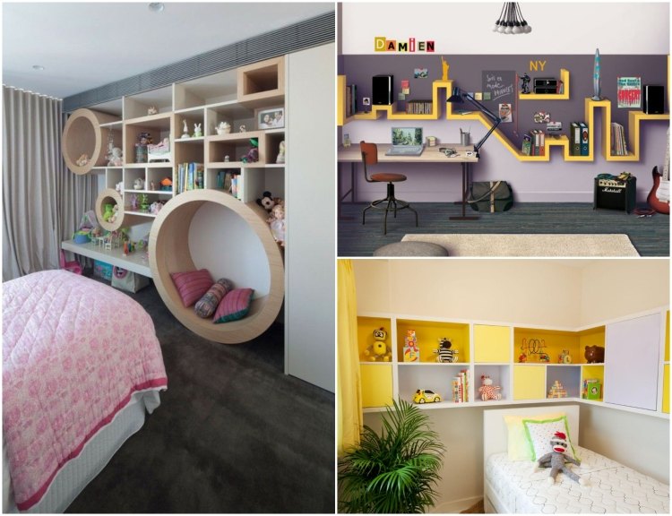 Idei pentru camera copiilor - sisteme de rafturi creative și colorate idei-cameră pentru copii-rafturi-sisteme-colorate-economisind-spațiu-creative