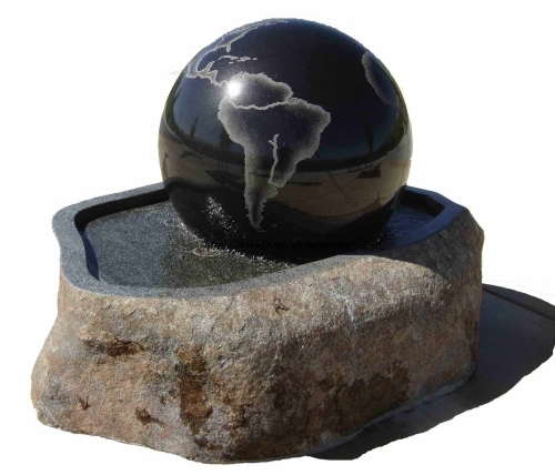 grădină fântână cu glob sferic fântână grădină formă sferică glob