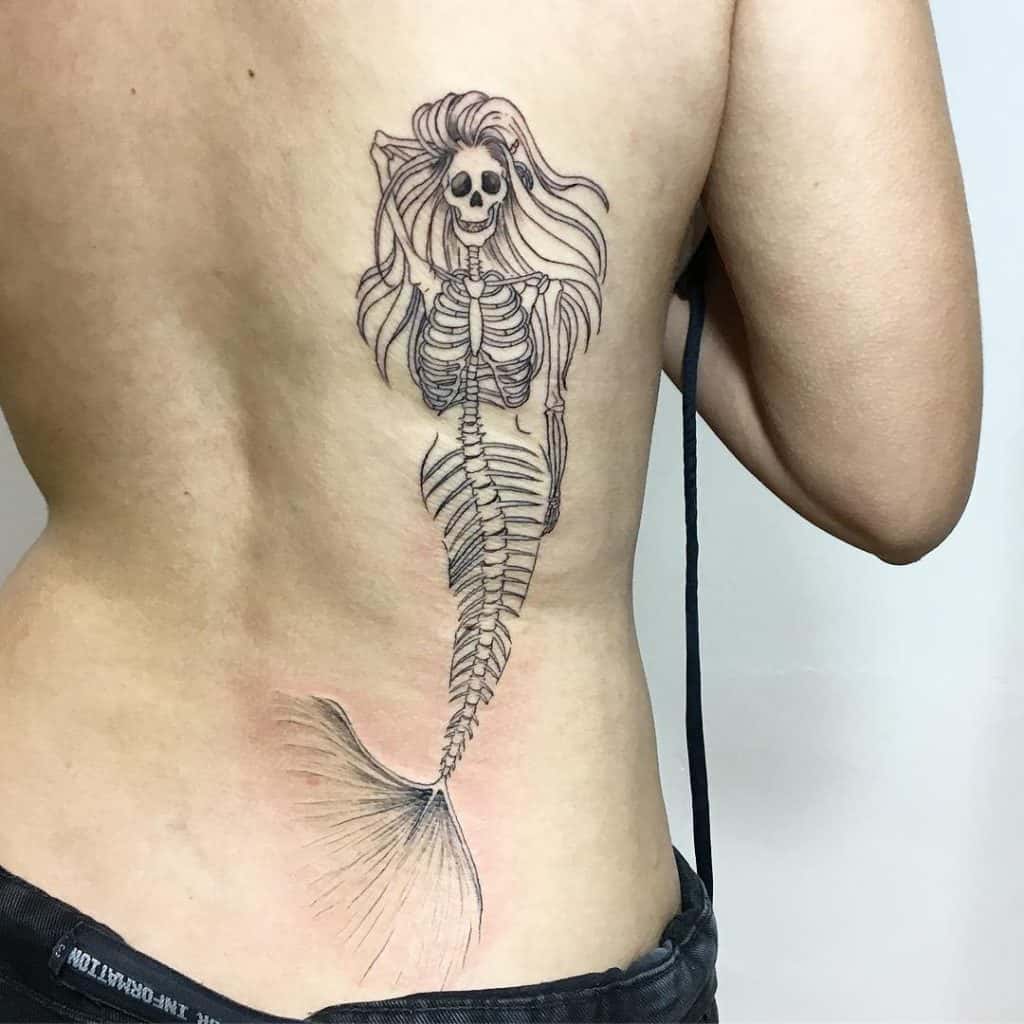 Skeleto rankų tatuiruotė, išsaugota tatuiruotė, mitinė 3