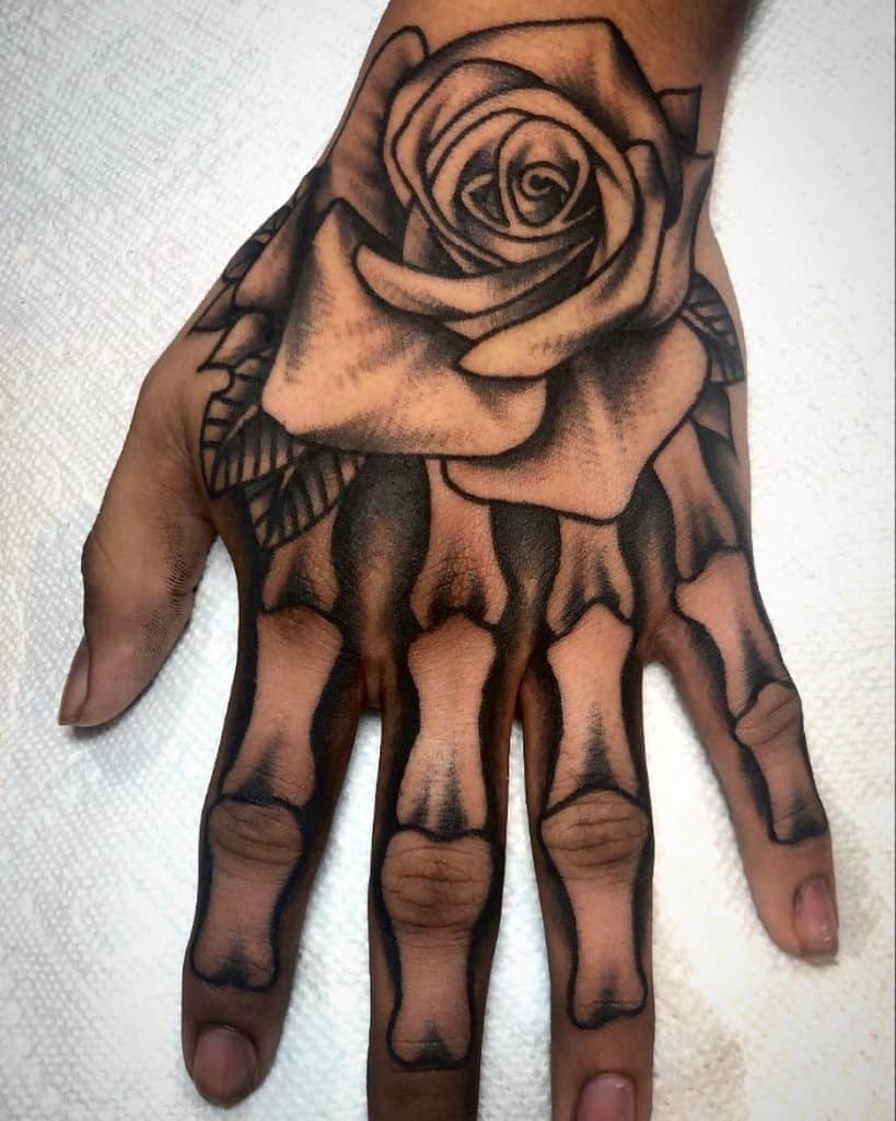 Skeleto rankų tatuiruotė, išsaugota tatuiruotė, įtraukta 2