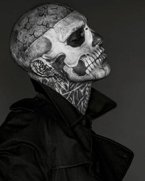 Skeleto rankų tatuiruotė, išsaugota tatuiruotė, Rickas 2p