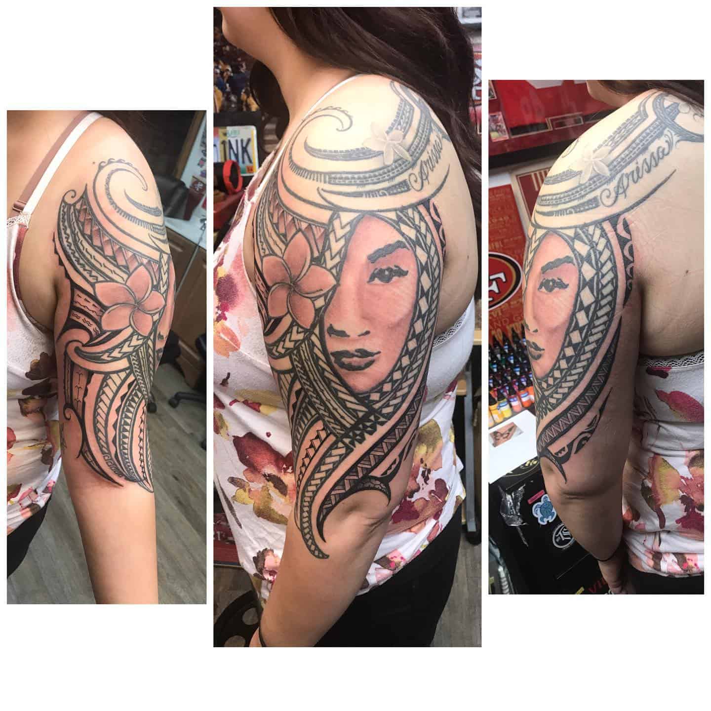 Tatuaggio manica tribale 4