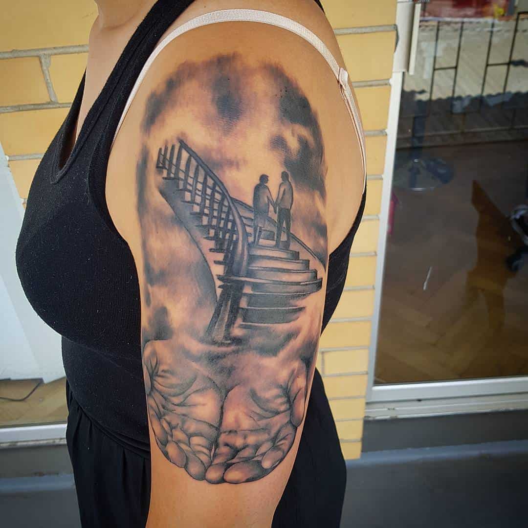 Tatuaggio manica religioso 3