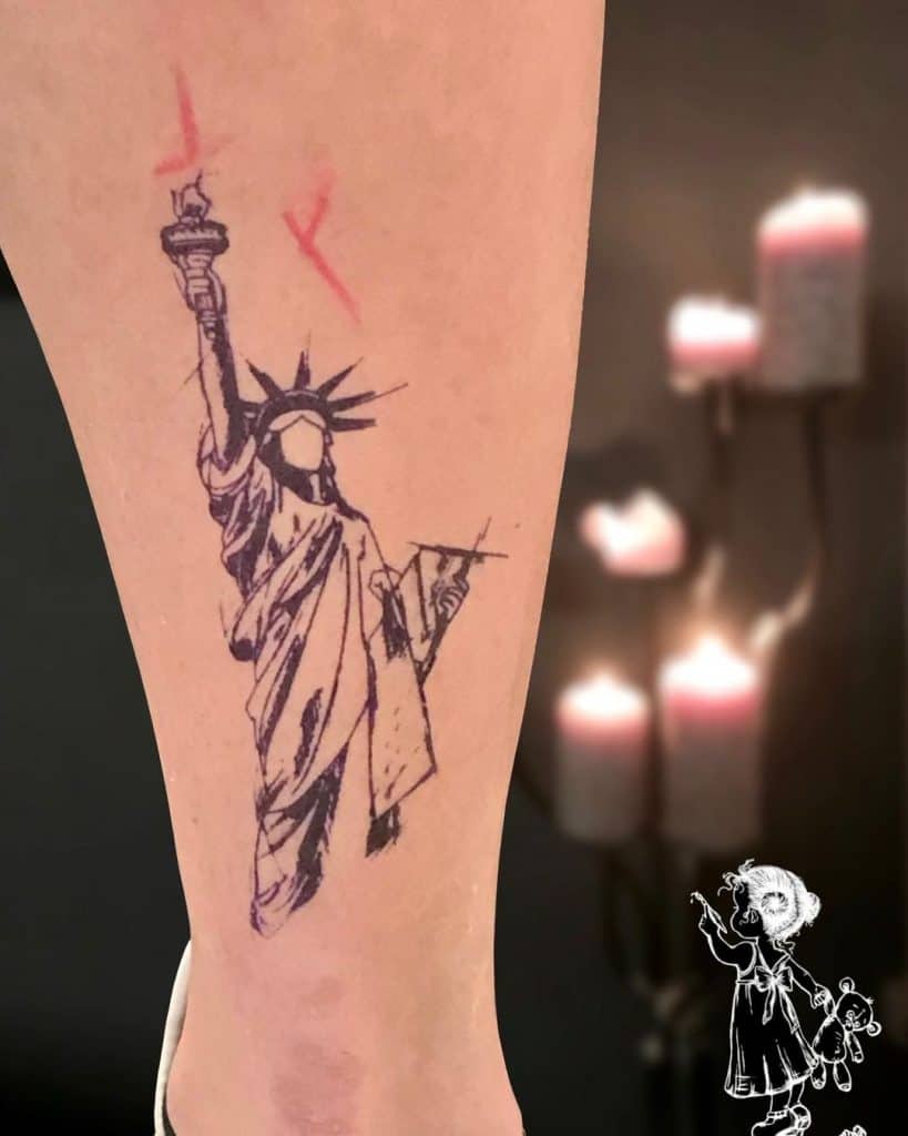 Statue de la liberté tatouage 1