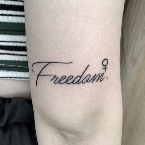 Tatouages ​​​​d'écriture de liberté 3