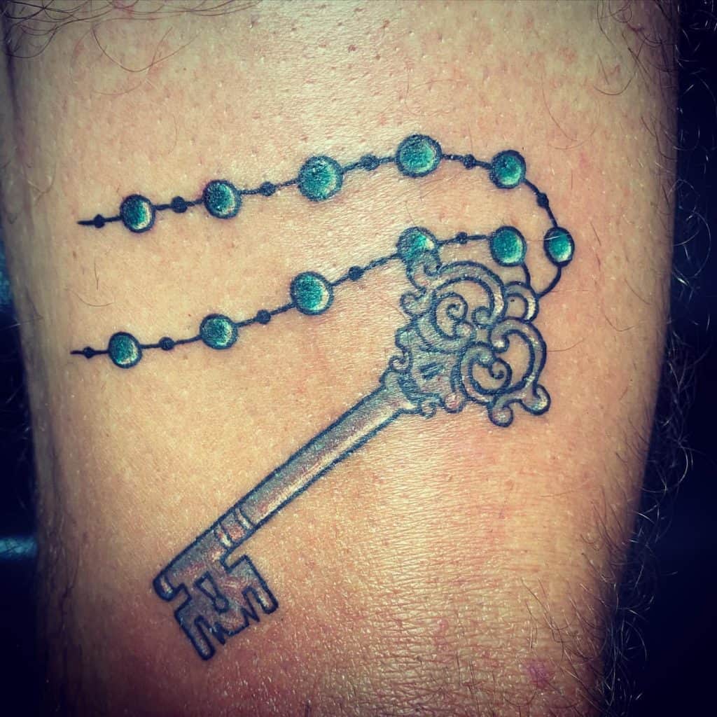 Tatouage Clé Squelette 2