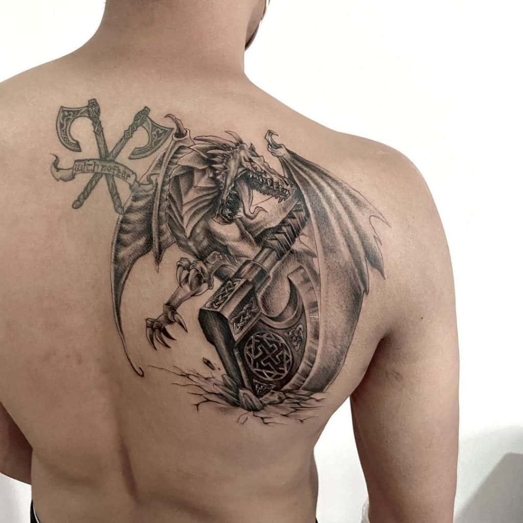Tatouage de dragon de la liberté 3