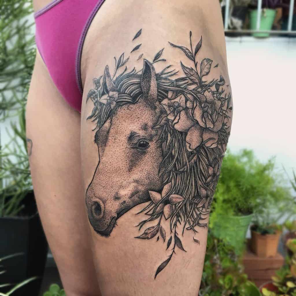 Tatouage cheval liberté 3