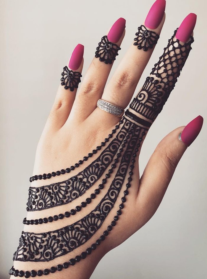 designs mehandi fáceis