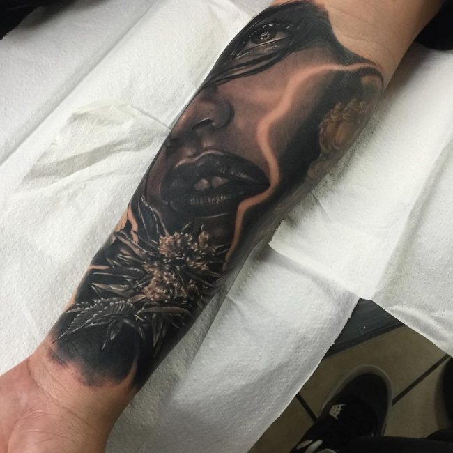 Marihuanos tatuiruotė