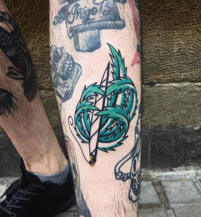 Marihuanos tatuiruotė