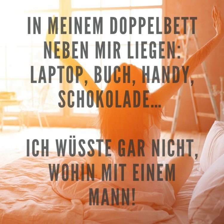 Zicală fericită - Nu este loc pentru un bărbat în patul meu