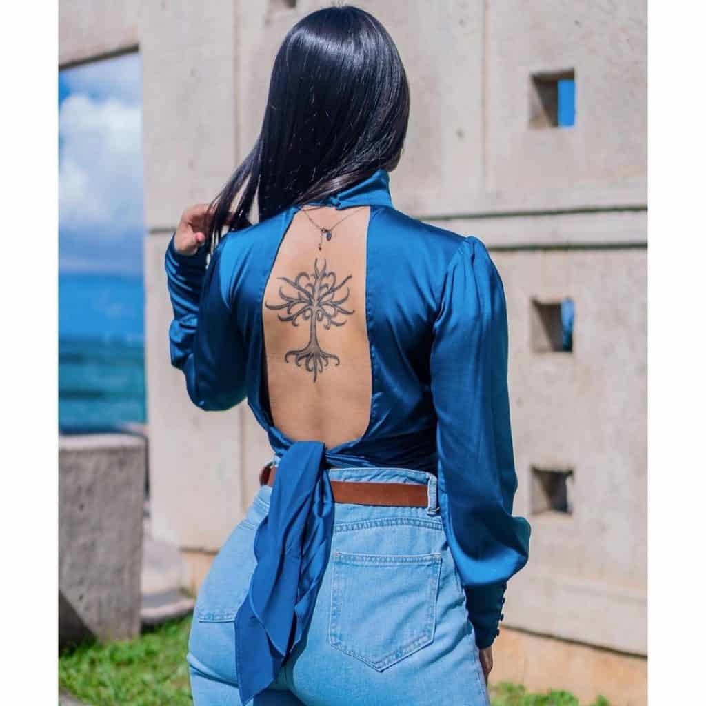 Tatoo per la parte superiore della schiena Donna 2