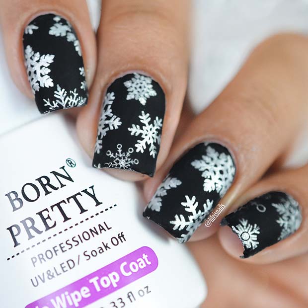 božična umetnost nohtov