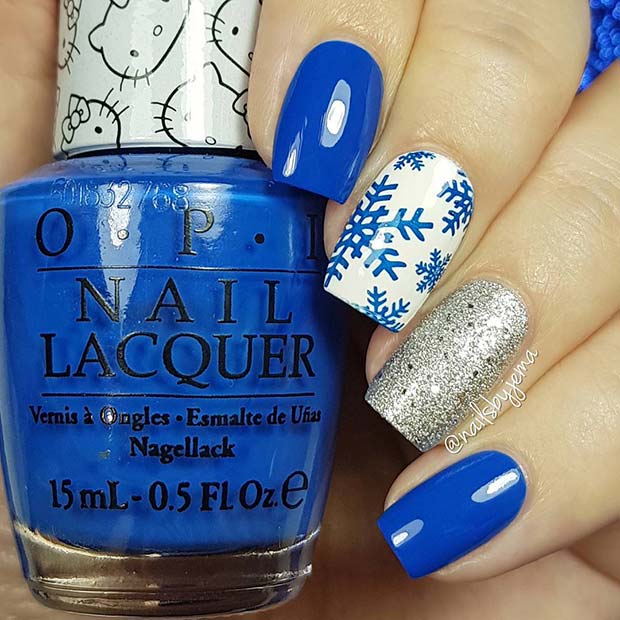 božična umetnost nohtov