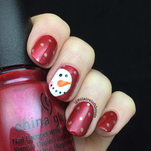 božična umetnost nohtov