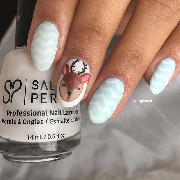 božična umetnost nohtov