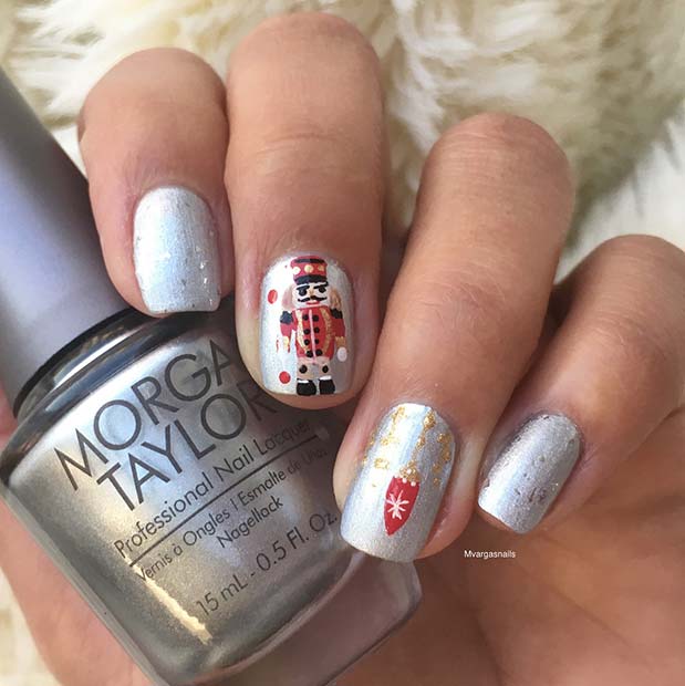 božična umetnost nohtov