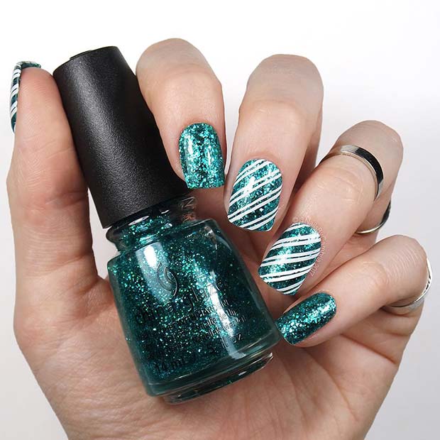 božična umetnost nohtov