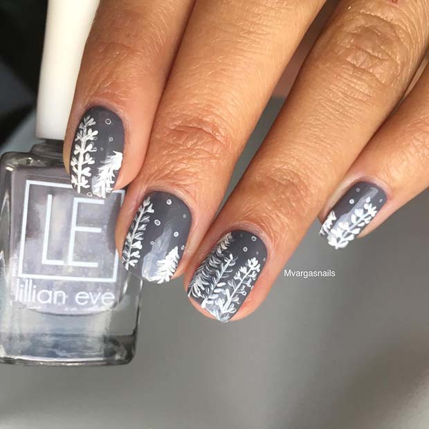 božična umetnost nohtov