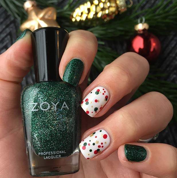 božična umetnost nohtov