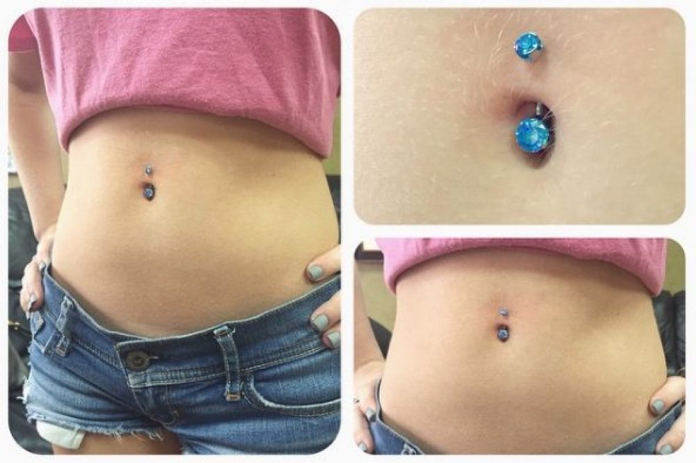 piercing all'ombelico galleggiante