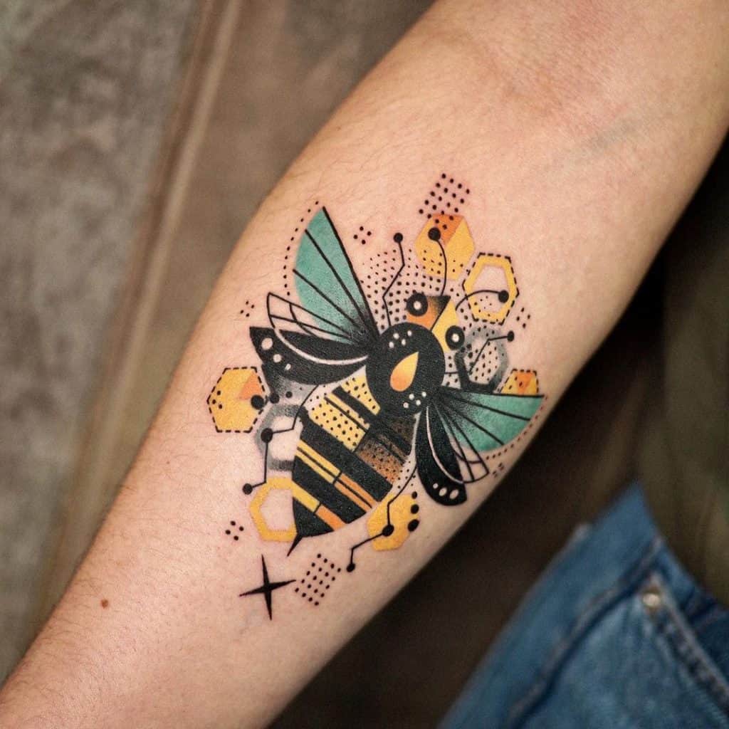 Tatuagens de abelha únicas 1