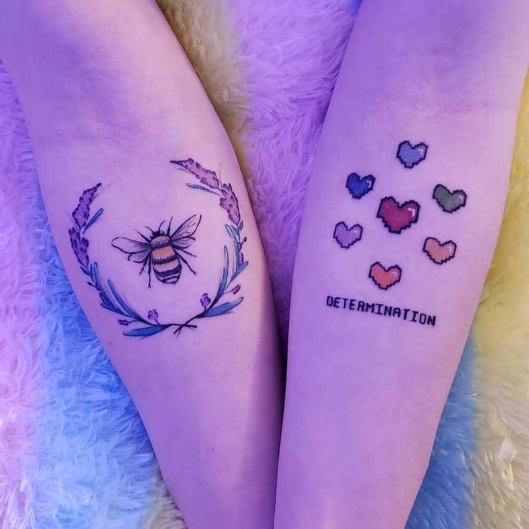 Lavanda com formato de abelha e amor