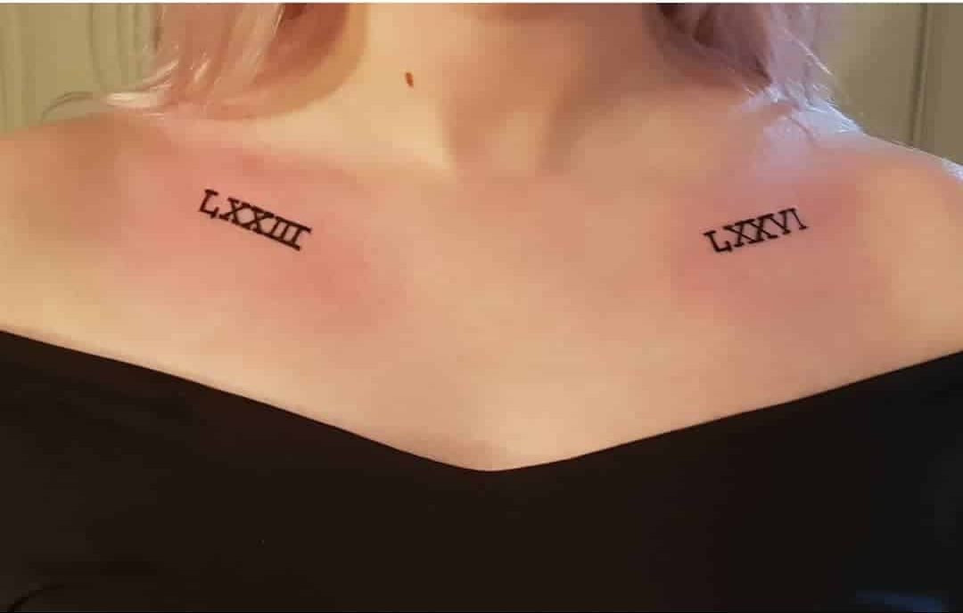 Tatouage Chiffres Romains 3