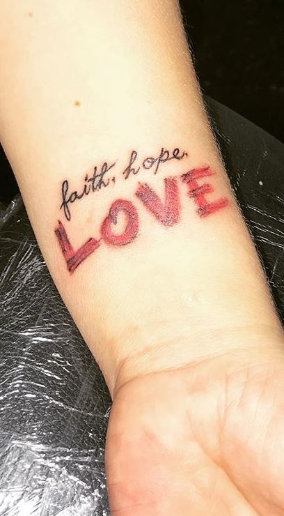 Tatuaggi Fede Speranza Amore