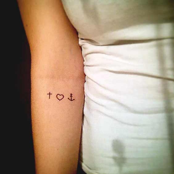 Tatuaggi Fede Speranza Amore