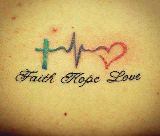 Tatuaggi Fede Speranza Amore