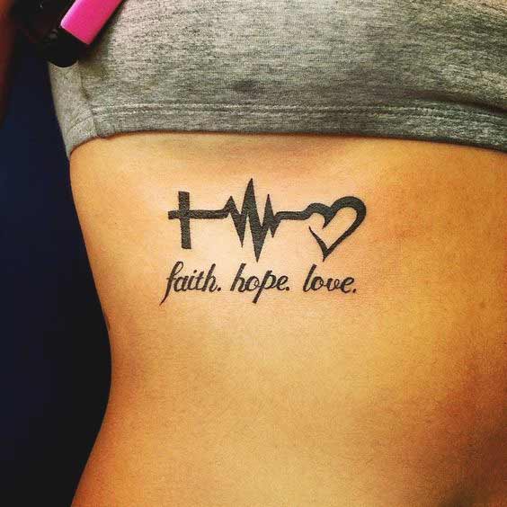 Tatuaggi Fede Speranza Amore