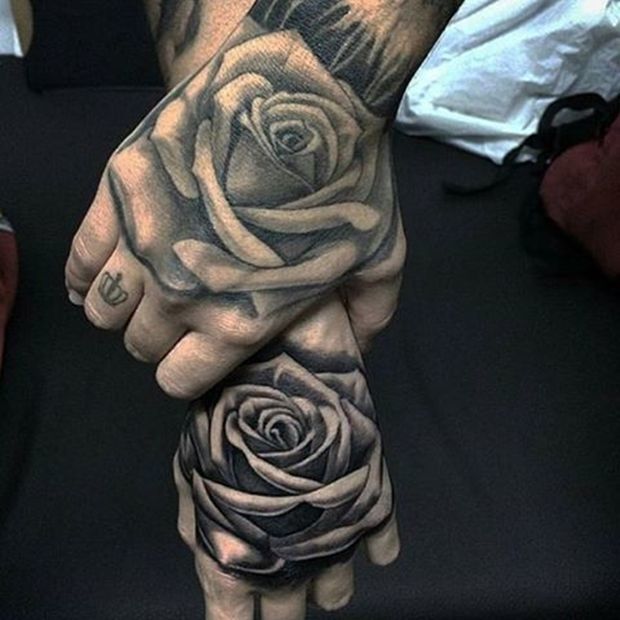 Tetovaža par vrtnic