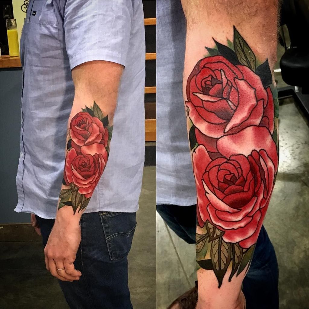 Bold Rose Tattoo