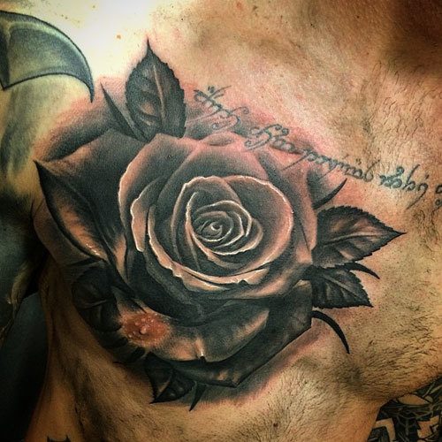 Tetovaža črne vrtnice