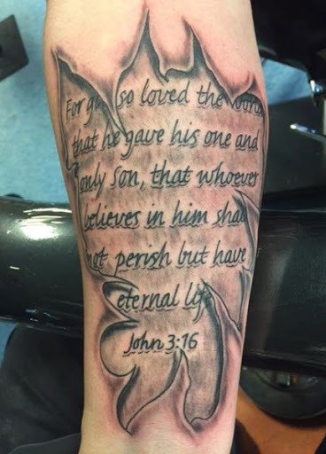 Giovanni 3:16 Tatuaggio