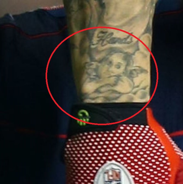 Tatouage bébé ange Aaron