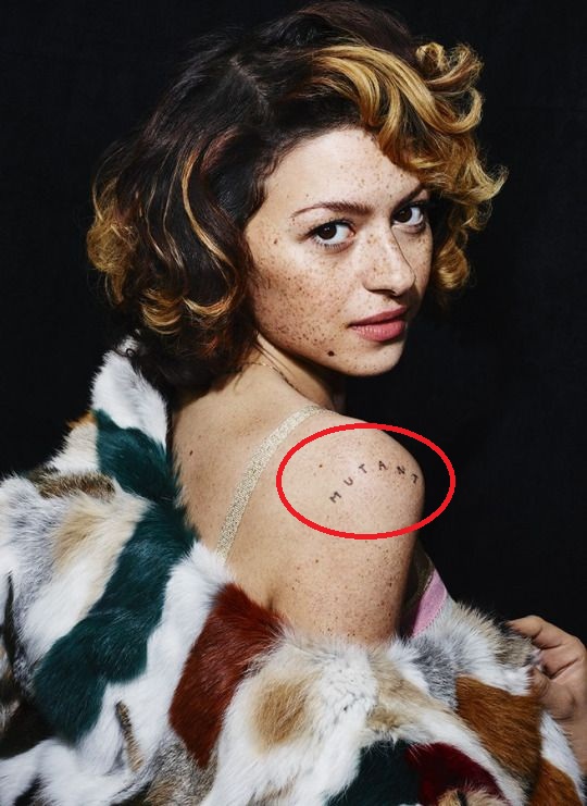 Tatuaggio mutante di Alia Shawkat