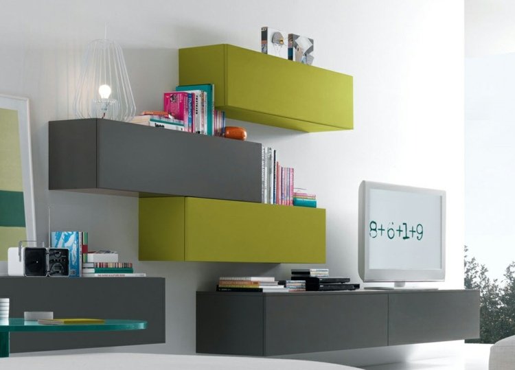 Redecorarea peretelui extensibil - o idee interesantă pentru unitatea de perete în două culori Înfrumusețați filmul decorativ de perete extensibil condimentează ideea