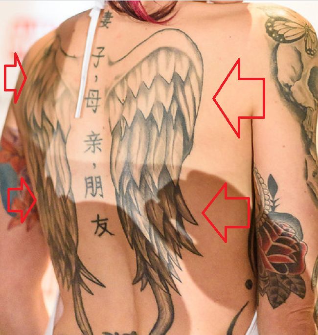 Tatoo hrbta Anna Bell Peaks