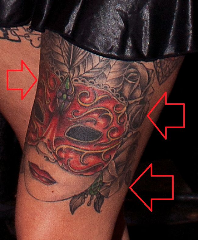 Anna Bell Peaks-Mask-Tattoo