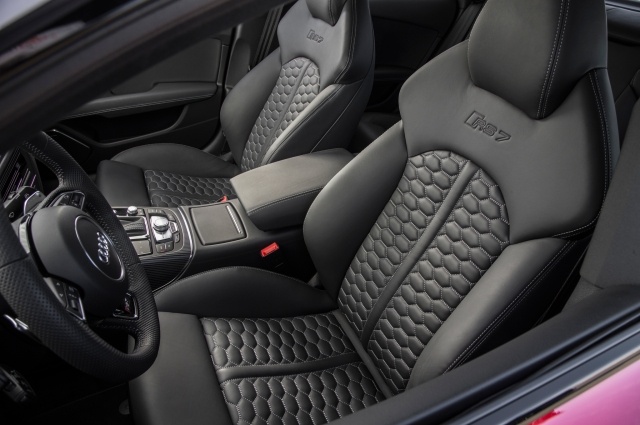 Coupe - scaune față și cârmă 2014-Audi-RS7-scaune-negru-piele