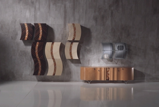 mobilier pentru casa de designer din forma de unda carpanelli mobilier de casă de designer din lemn în formă de val de către carpanelli