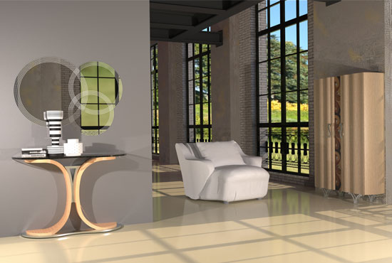 perete masă oglindă lemn design mobilier casă carpanelli oglindă de masă de perete mobilier de casă de designer din lemn de către carpanelli