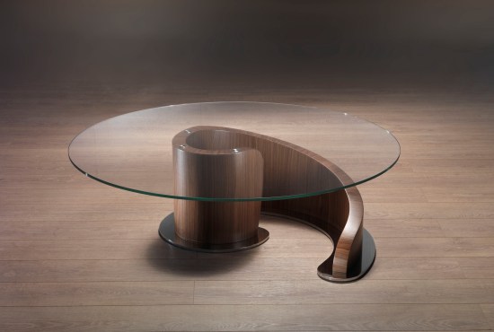 farfurie din sticla mobilier de casa din lemn rotund modele carpanelli design din lemn rotund din sticlă de către carpanelli