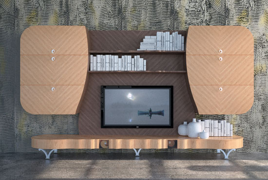 televizor încorporat din lemn decor pentru casa modele carpanelli televizoare încorporate în lemn, modele de decorare a casei de către carpanelli