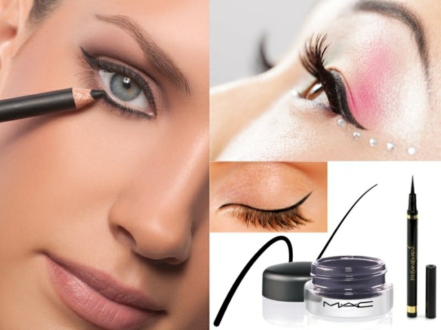 Eyeliner drama mascara și creion kohl Eyeliner-eye-make-up-strass